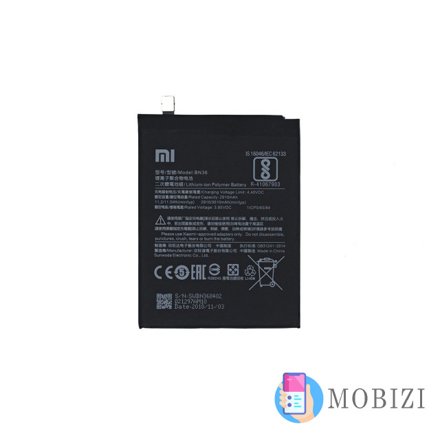 Акумулятор BN36 для Xiaomi Mi A2 / Mi 6x